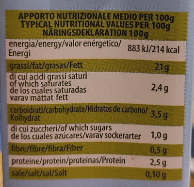 Soy cream 200ML - Nutrition facts - it