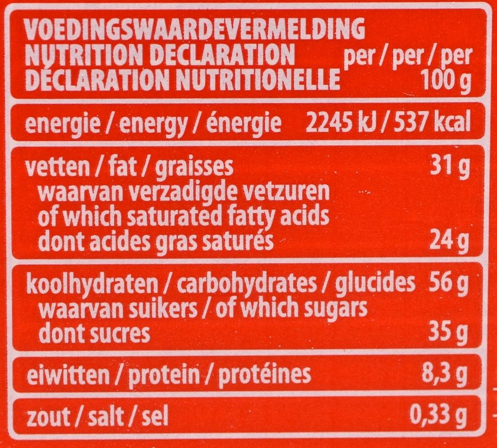 Choco & Milk Cereal - Loacker - Nutrition facts - fr