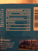 Classic vanille 90g - Nutrition facts - fr