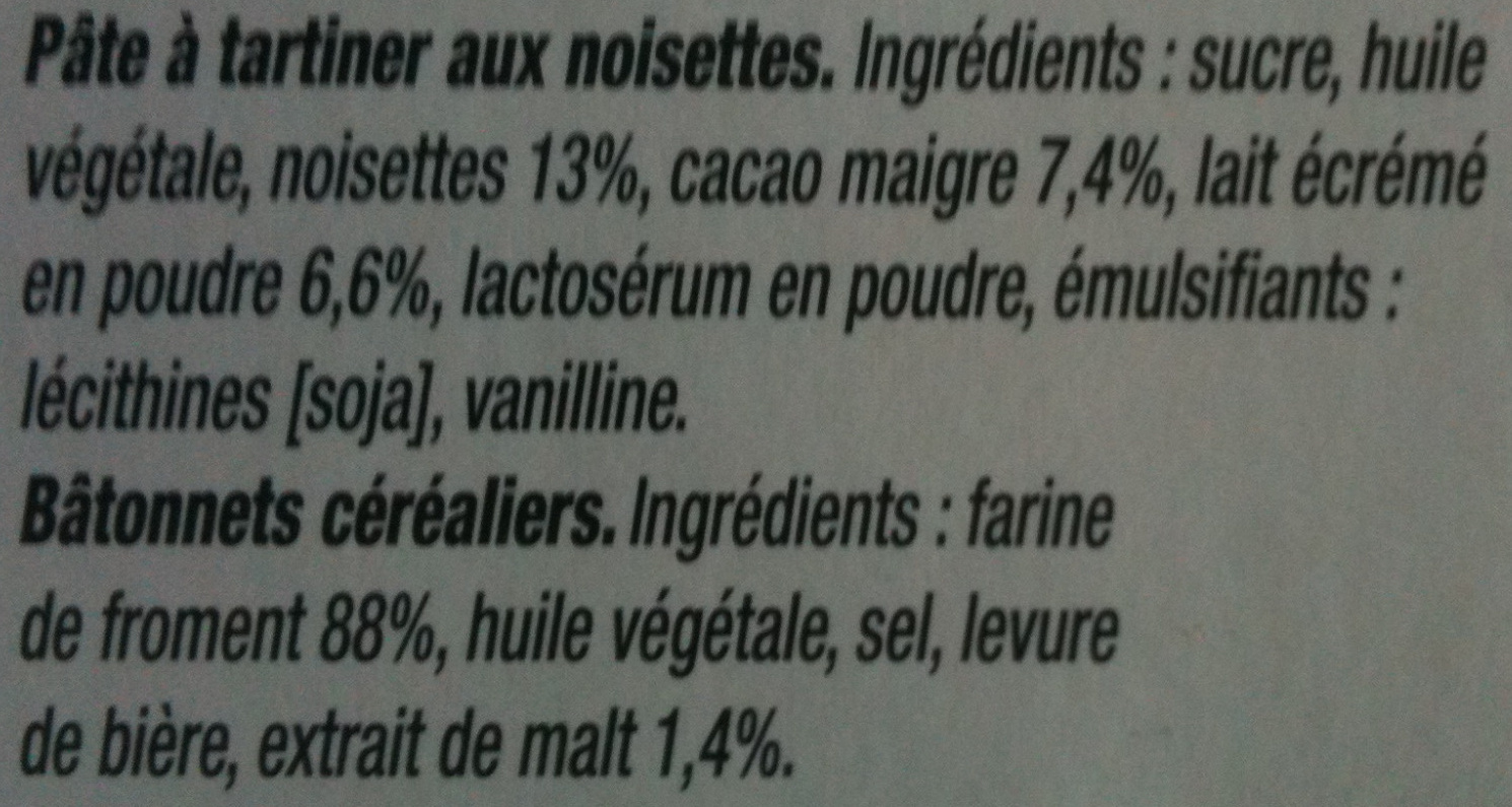 Biscuits Nutella & Go x2 packs - 104g - Ingredients - fr