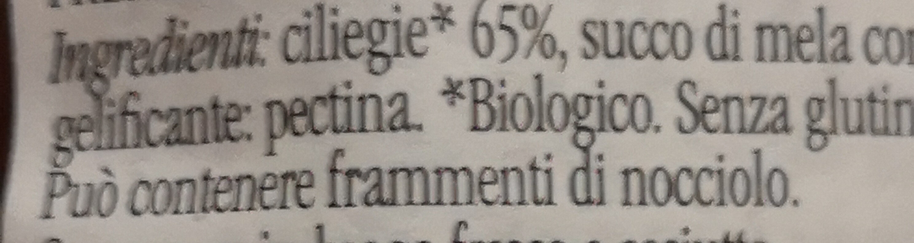 Rigoni Conf. Bio Ciliegia GR. 330 - Ingredients - it