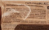 Tortellini ricotta et épinards - Ingredients - fr