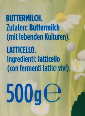 Milchperle Buttermilch - Ingredients - de