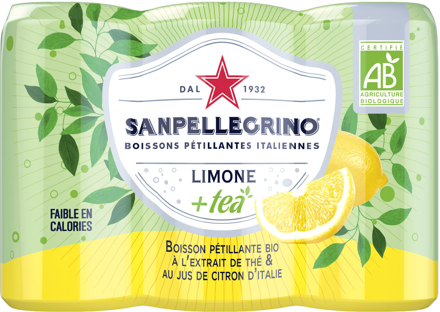 Sanpellegrino limone e tea 6x25cl - Product - fr