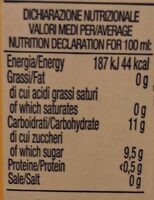 Plus fragola banana - Nutrition facts - it
