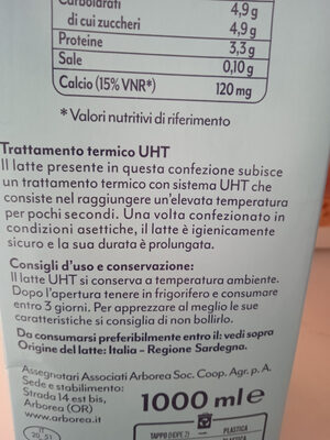 Latte parziamente scremato - Ingredients - it