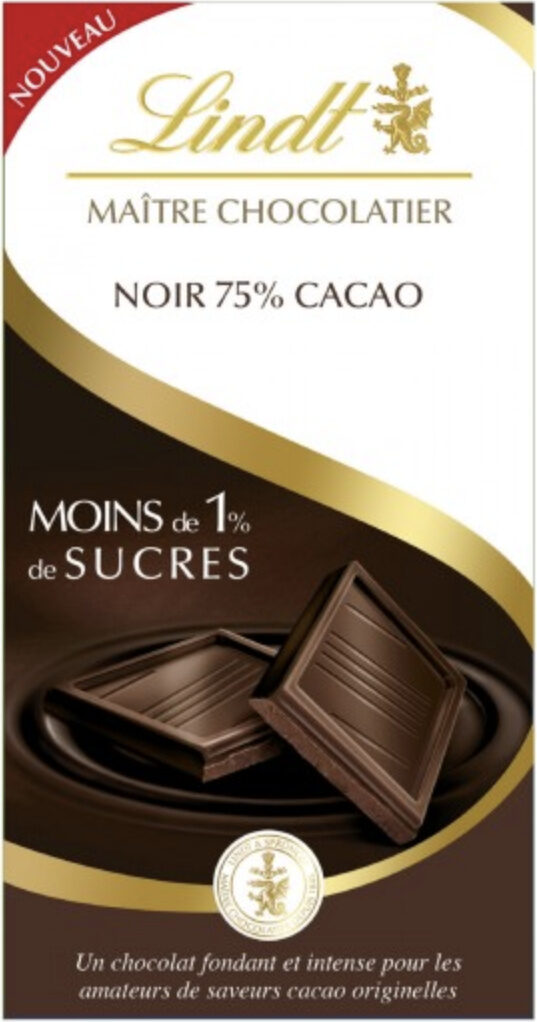 Chocolat noir 75 % - Product - fr