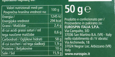 Spaghettata italiana - Nutrition facts - it