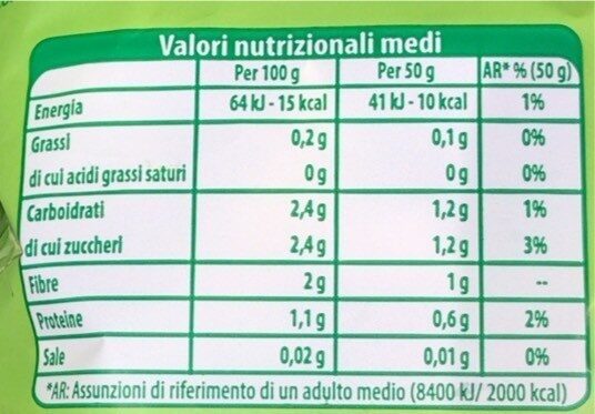 Insalata mista bio - Nutrition facts - it