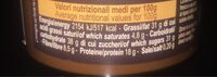 Crema di arachidi e cacao - Nutrition facts - es