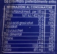 Parmiggiano reggiano dop - Nutrition facts - it
