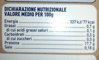 Filetti di merluzzo nordico - Nutrition facts - it