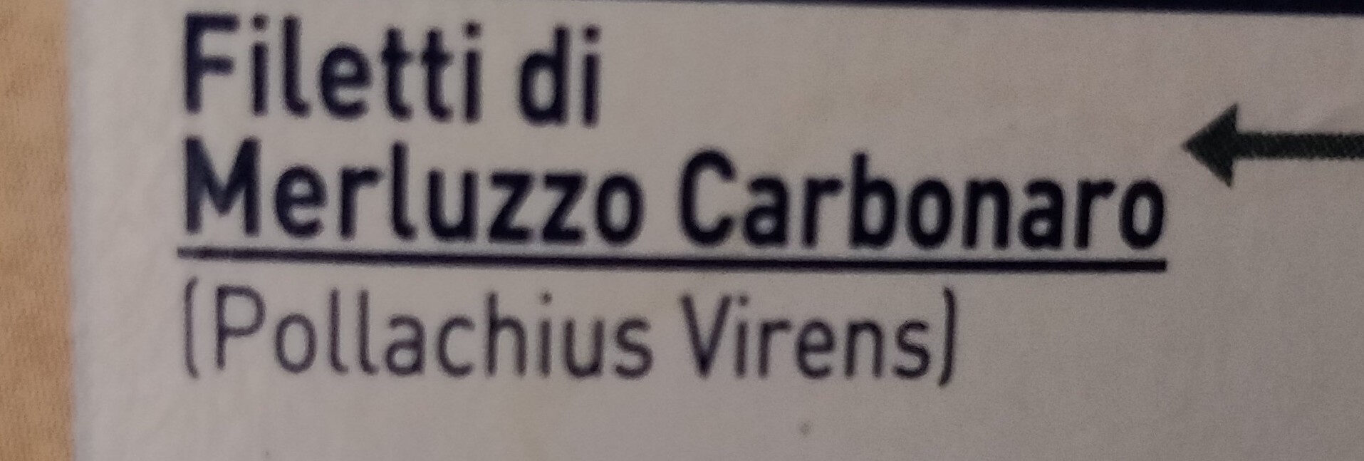 Merluzzo carbonaro - Ingredients - it