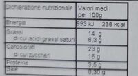 La Pral torta fresca cantilena e frutta - Nutrition facts - it