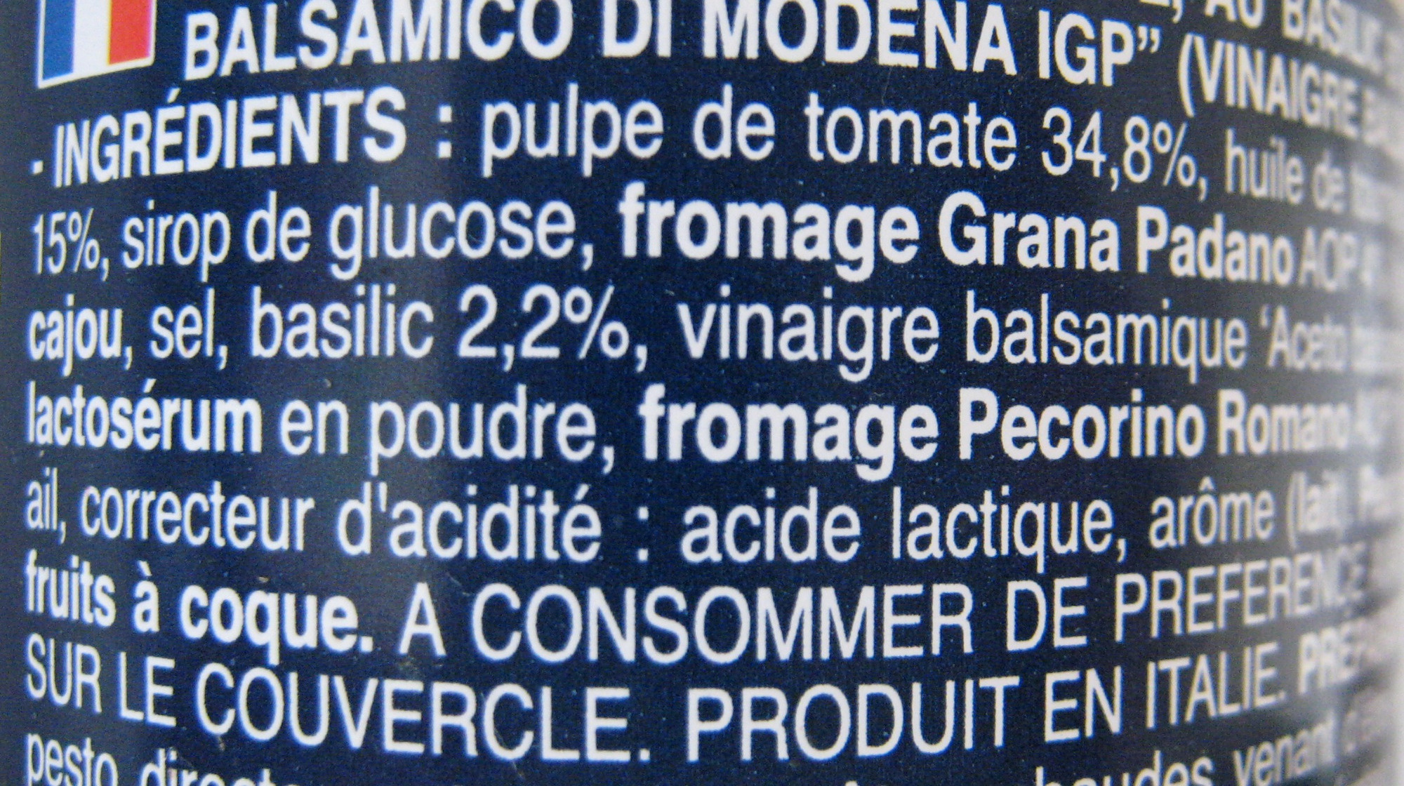 Pesto Rosso - Ingredients