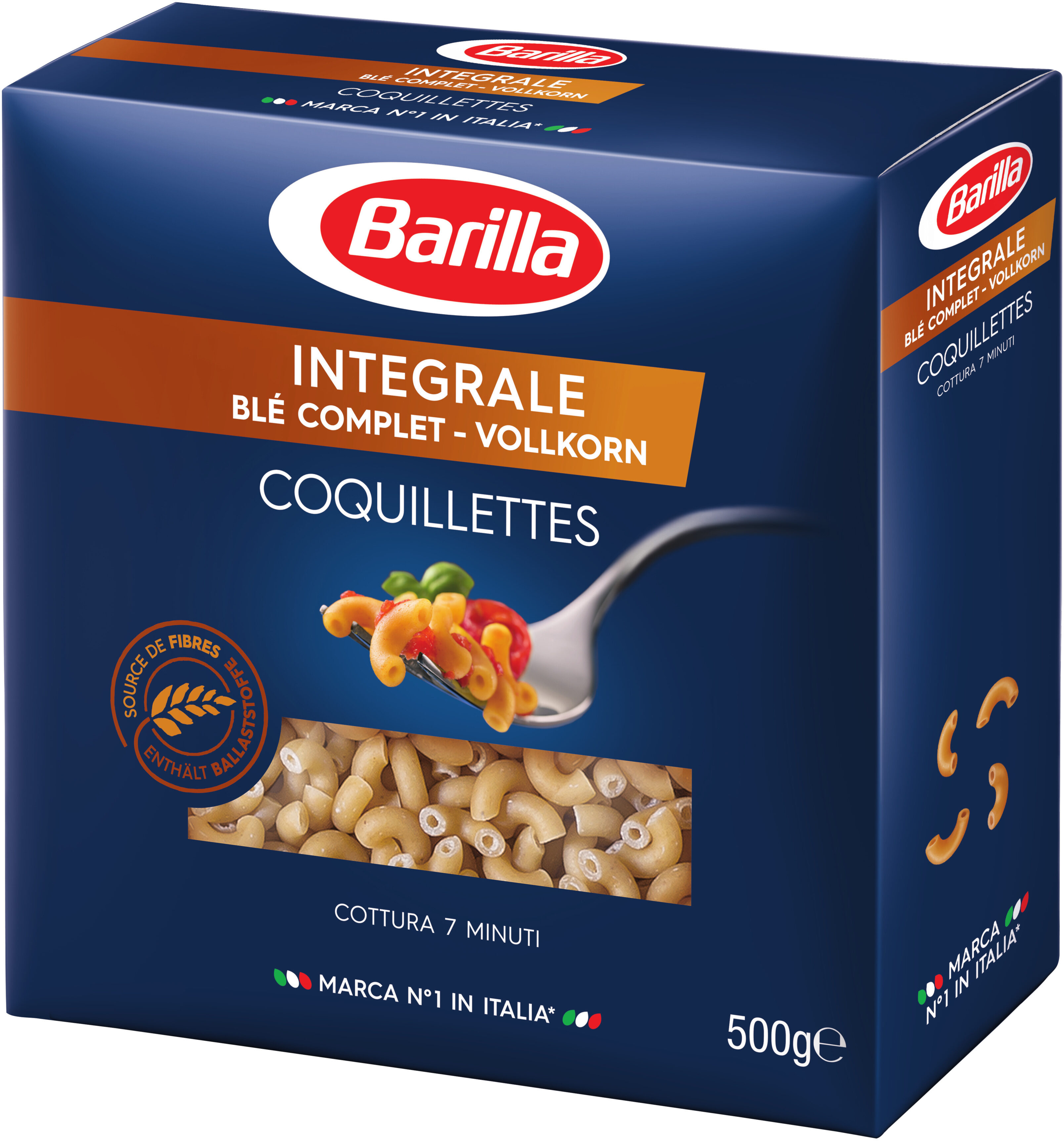 Barilla pates integrale coquillettes au ble complet 500g - Product - fr