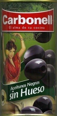 Aceitunas negras deshuesadas "Carbonell" Variedad Cacereña - Product - es