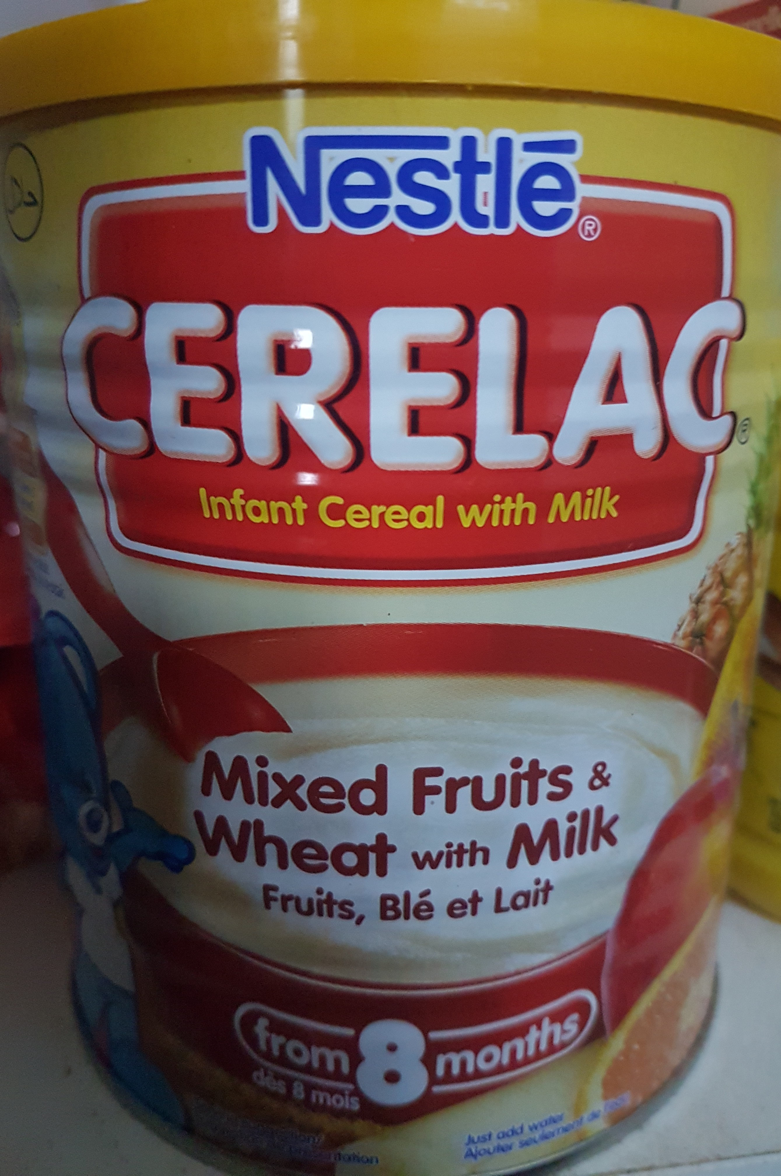 Cerelac Mixed Fruits & Wheat Fruits, Blé with Milk from 7 Months - Product - fr