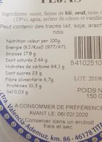 Tejas - Nutrition facts - fr