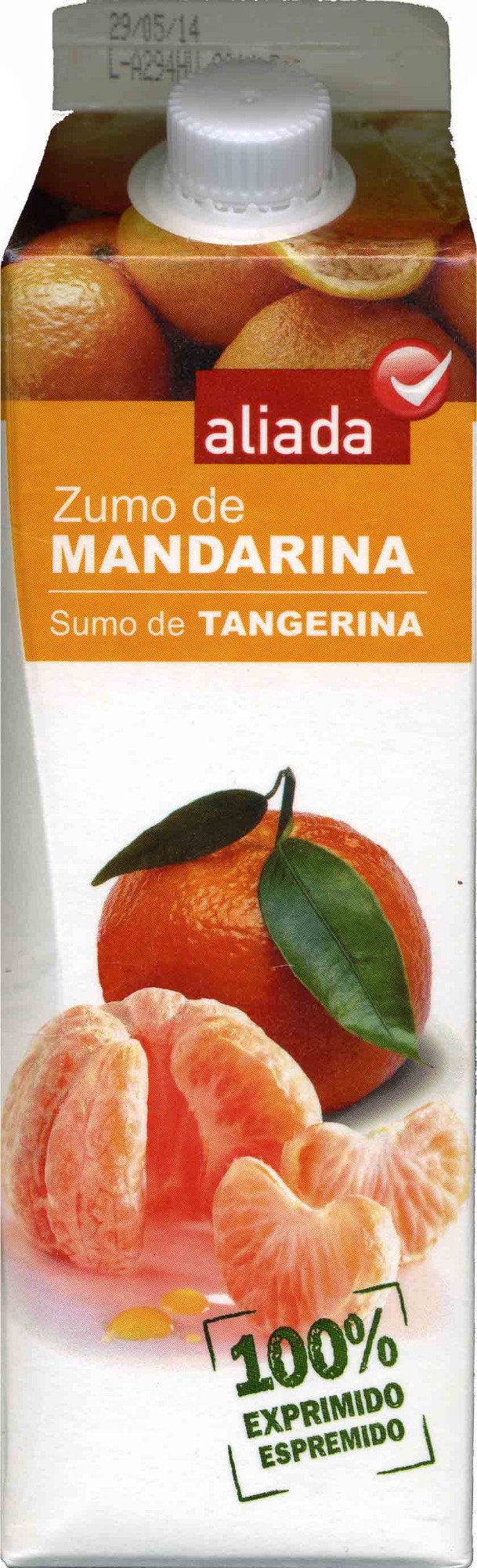 Zumo de mandarina exprimido refrigerado - Product - es