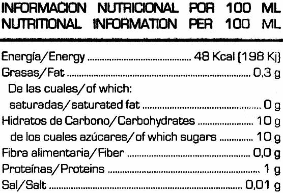 Soy Don Simón multifruta - Nutrition facts - es