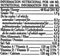 Soy Don Simón Soja Natural - Pack de 6 - Nutrition facts - es
