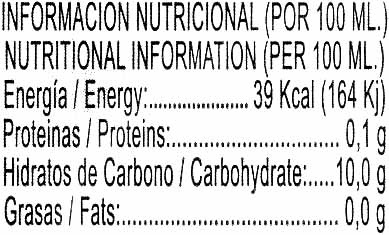 Limonada Exprimida Refrigerada - Nutrition facts - es