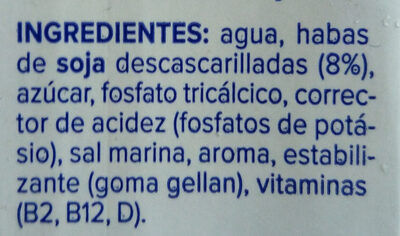Alpro Soja - Ingredients - es
