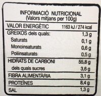 Pulguitas - Nutrition facts - es