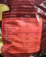 Chips Chilli 135 G. - Nutrition facts - fr