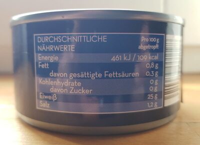 Thunfisch - Nutrition facts