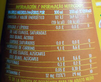 Trina naranja - Nutrition facts - es