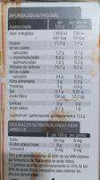 Cookies with carrot and almonds - Nutrition facts - en