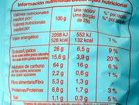 Tortilla chip tex-mex sabor queso - Nutrition facts - pt