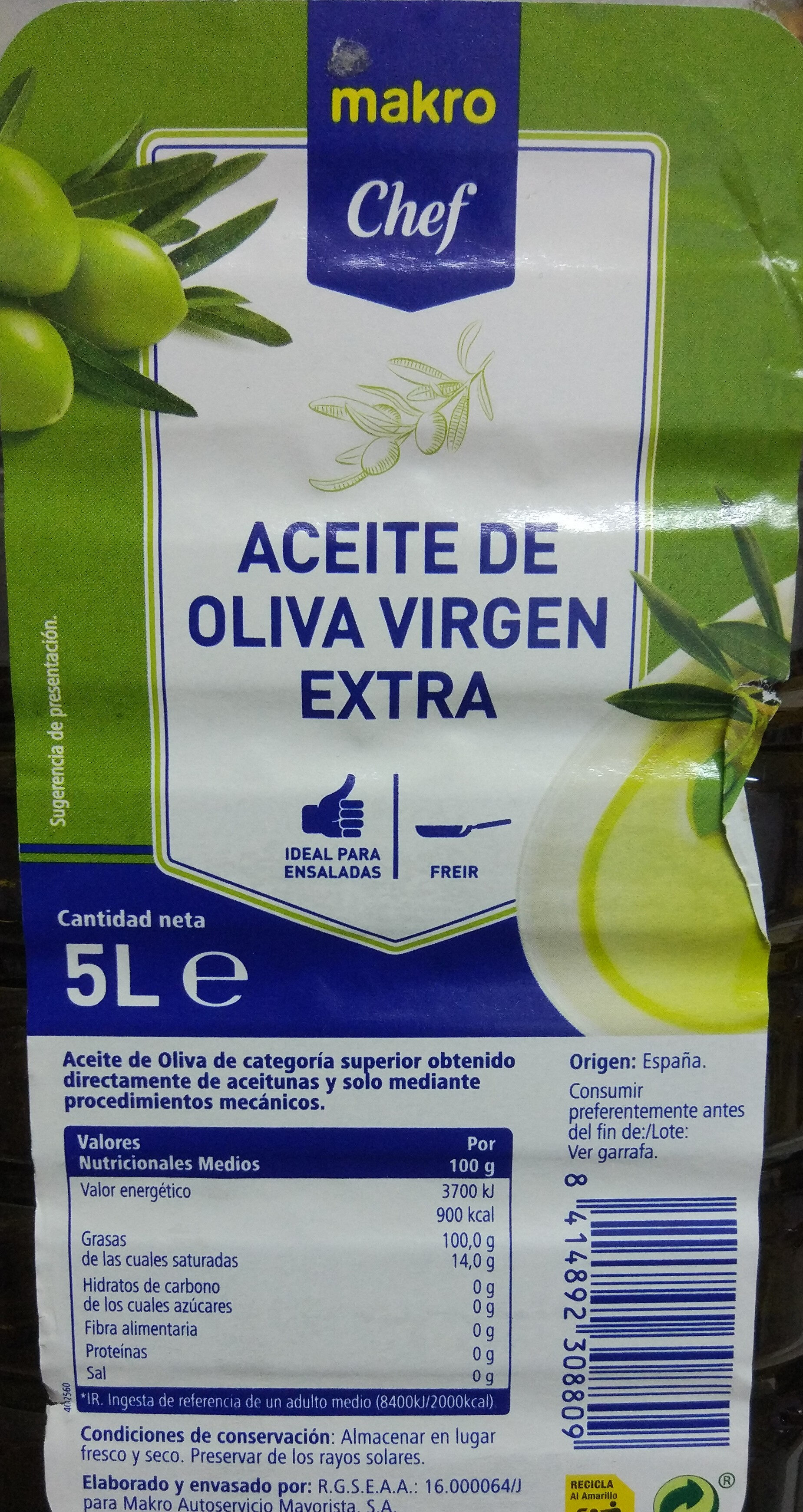 Aceite de oliva virgen - Product - es