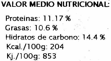 Hamburguesas vegetales Calabaza y pasas - Nutrition facts - es