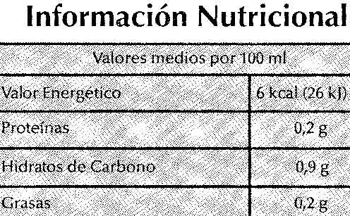 Caldo de Verduras y Hortalizas - Nutrition facts - es