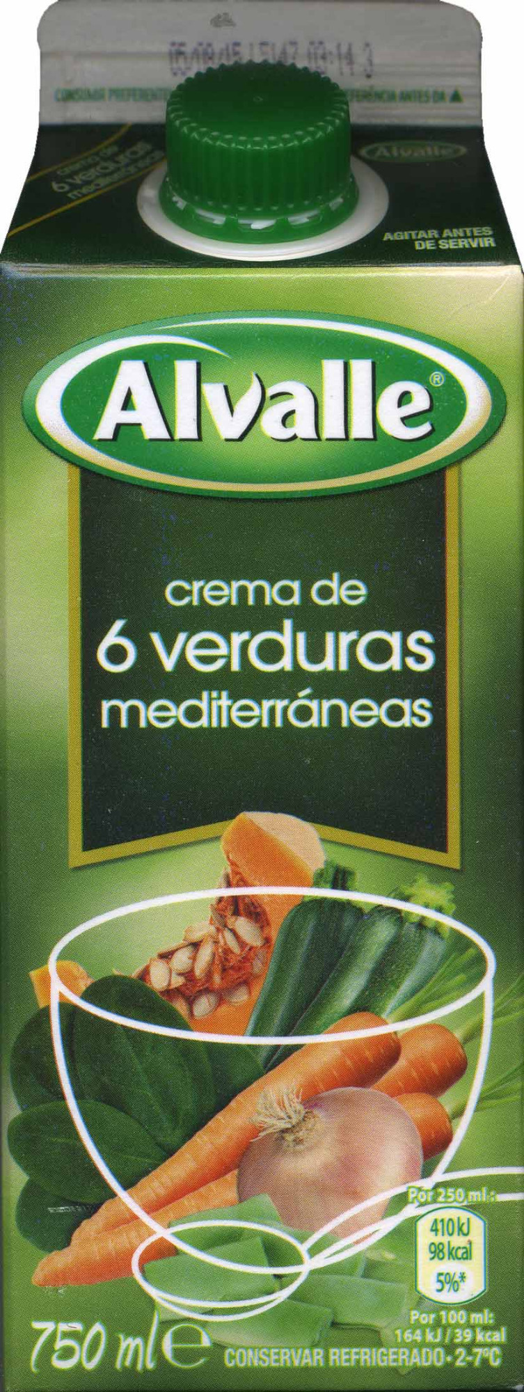 Crema de 6 verduras mediterráneas - Product - es