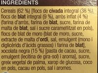 Musli xocolata - Ingredients - ca
