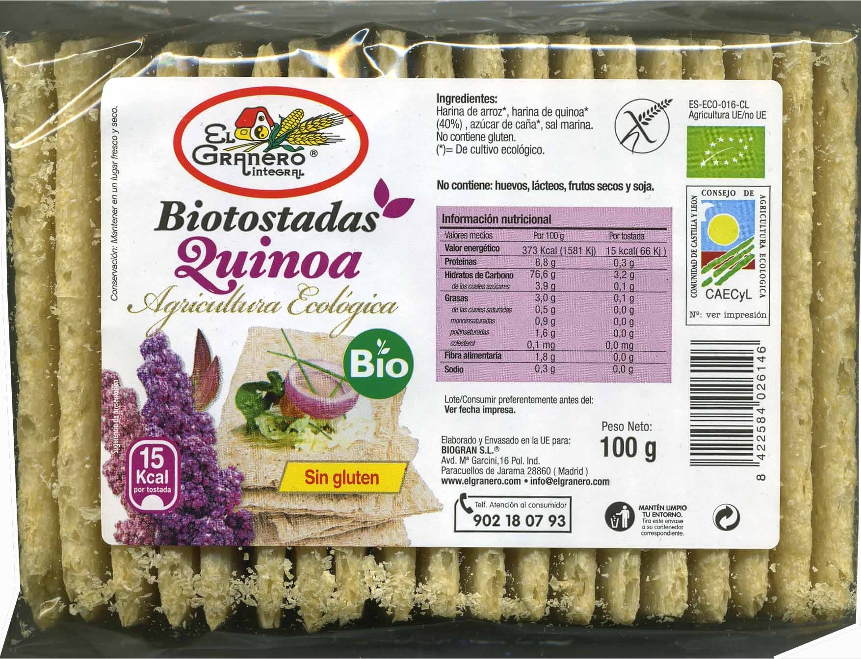 Bio tostadas con quinoa - Product - es