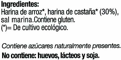 Biotostadas con castañas - Ingredients - es