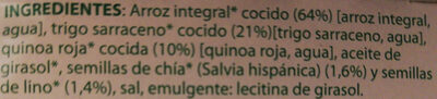 Multigrano chía y lino - Ingredients - es