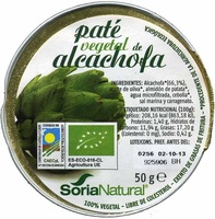 Paté vegetal de alcachofa - Product - es