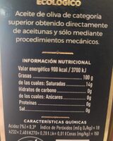 Aceite de oliva Virgen extra - Nutrition facts - es