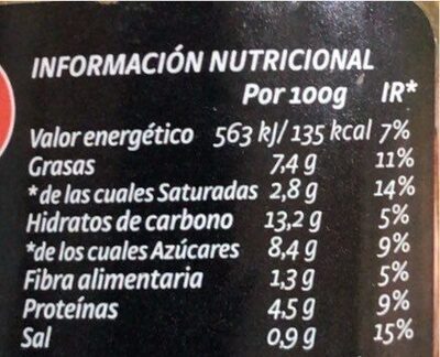 Hida Boloñesa De Carne - Nutrition facts - es