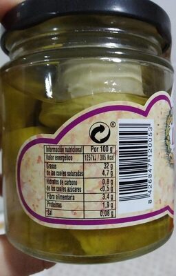 Alcachofas en aceite de oliva - Nutrition facts