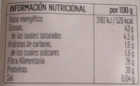 Lino dorado - Nutrition facts - es