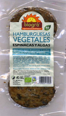 Burguers vegetales de espinacas y algas con tofu - Product - es