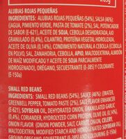 Frijoles rojos pequeños en salsa - Ingredients - en