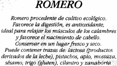 Romero seco molido - Ingredients - es